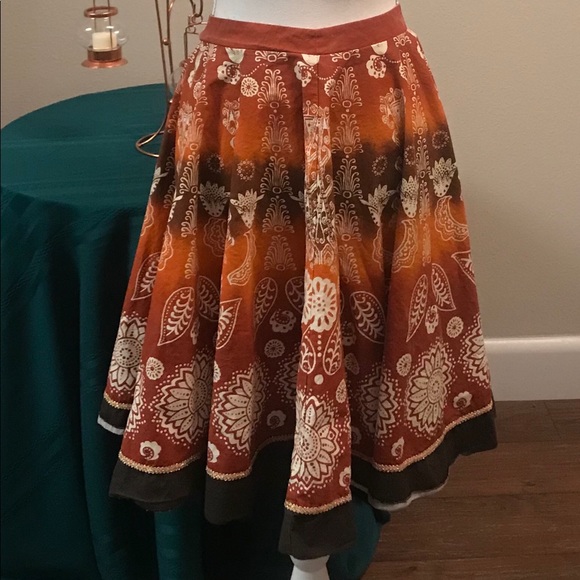 S Twelve BoHo Cotton Skirt - Picture 1 of 8